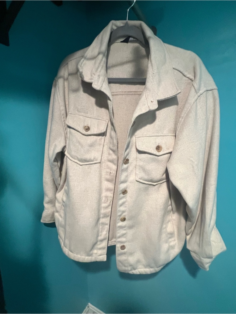 Member’s Mark, women size L, Classic Cream Button-Front Jacket